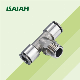 Three Way Male Thread Push in with Spring Air Pneumatic Brass Fitting Manufactures manufacturer