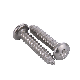  China Factory Fasteners Zinc Plated GB845 Pan Head Cross Slot Tapping Screws