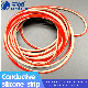 Nickel-Carbon Shielding Material Silicone Ring Extruded Conductive Silicone Elastic Ni/C Strip