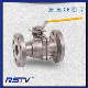  API&ASME&DIN&JIS Stainless Steel CF8m / CF8 / Wcb 2PC Floating Flange Ball Valve