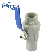  4inch UPVC Grey Body Stainless Steel Handle Ball Valve