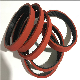  Red Rubber Coated Timing Belt Conveyor Belt Equipment 240L for Packing Machine, Feeders, Sorters and Vffs Packing Machines Coated Timing Belts