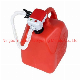 20L Portable Gasoline Tank Plastic Jerry Can with Dry Battery Powered Pump HDPE Fuel Tank on Site Refueling Gas Caddy