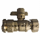 Brass Lockable Ball Valve Connect with PE Pipe and Water Meter