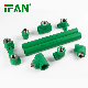 Ifan Customized Green 20mm PPR Pipe and Fitting Brass Elbow Tee for Plumbing System