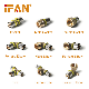 Ifan 16-32mm Yellow Gas Pipe Fittings Female Thread Brass Pex Pipe Fittings