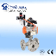  3PC Stainless Steel Flanged Ball Valve with Electric Actuator