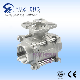  Industry Stainless Steel 304/316 3PC Ball Valve with Mounting Pad