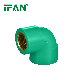 Ifan High Quality Green Color UPVC Pipe Fittings Pipe Fitting Threaded PVC Elbow 1/2 Inch for Pipe Line Connect manufacturer