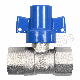  125 Psi Brass Ball Valve Water Meter Valve with Nickel Plated