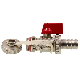 China Factory Nickle Plated 1/2" Brass Boiler Ball Valve