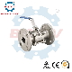 DN100-4" 3PC Anti Blow-out Stem Flange 304-Stainless-Steel Lever Operated Ball Valve