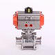  Stainless Steel/Aluminum Pneumatic Actuator Single/Double Acting with Sanitary Valve