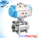 Stainless Steel 3-PC Pneumatic Actuated Ball Valve