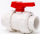 High Quality Plastic Water Valve UPVC True Union Ball Valve PVC Non Actuator Control Ball Valve PVC Electric Pneumatic Ball Valve 1/2"- 4" DIN ANSI JIS Standard