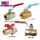 Ce Approved Water Gas Air Control Brass Ball Valve with Butterfly Handle