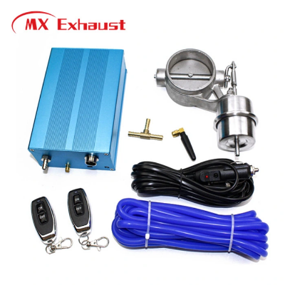 Exhaust Muffler 3"/ 76mm Valve Silencer Cutout Remote Control Unit Dump Vacuum Air Compressor Valve Cutout Set