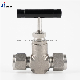 Hongji SS316L 1/4inch Needlevalve Integral Bonnet Dual Ferrule Swagelok Type Needle Valve