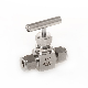 Stainless Steel SS316 6000psi 1 Inch Double Ferrules Tube Union Integral Forged Needle Valve