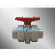 Butt Fusion Weld Plastic Ball Valve Polypropylene DIN Pn1.0 MPa for Mining Steel Plant Chemical Factory 20mm 25mm 32mm 40mm 50mm 63mm 75mm 90mm 110mm