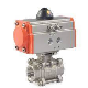 3PC Thread Ball Valve with Direct Mounting Pad Pn63 Easy Automation