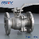 API6d 150lb Stainless Steel Full Port Floating 2PC Flange Ball Valve