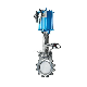 Manufacturer Price 3" 4" Through Edge Pneumatic Knife Gate Valve with Cylinder Operated