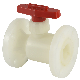  Top Quality Chemical Industry PVDF Flange Type Ball Valve