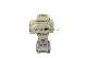 Stainless Steel on-off Type 24V SS304 316 T Full Port Tic Clamped Electric Motorized 3-Way Ball Valve