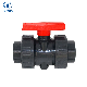  UPVC Double Union Ball Valve in Pn16 by Hzvode
