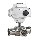 Sanitary Stainless Steel 3-Way Electric Actuator Tc Ball Valve