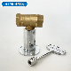  Factory Direct Sales Thickened All-Copper Four-Corner Magnetic Locking Valve with Key Lock Copper Ball Valve