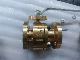  Brass C/Bronze /Copper Material 2PCS / 3PCS Flanged / Butt Welded Ends Side Entry High Mounting Floating Ball Valve