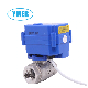  Normally Open Stainless Steel Mini Electric Ball Valve for Industrial Usage