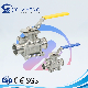  Hygienic Manual Clamp End Stainless Steel Sanitary Ball Valve with Mounting Pad