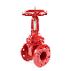 DN150 Rising Stem Resilient Seated Flanged Fire Gate Valve 6 Inch OS&Y Gate Valve