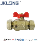 Brass Medical Gas Ball Valve for Copper Tube with En1254-2 Ms58 Material Brass Ring and Copper Rings Compression Gas Ball Valve