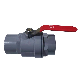 High Quality PVC Two Pieces Ball Valve with Stainless Steel Handle