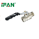 Ifan Black Handle Brass Fitting Male and Female Thread Brass Ball Valve manufacturer