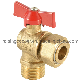 Angle Water Meter Ball Valve with Aluminium Butterfly Handle