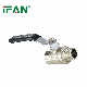 Ifan Brass Fitting Wave Long Black Handle High Pressure Brass Ball Valve manufacturer