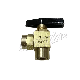 1500psi Panel Mountable Mini 3 Way Brass Ball Valve