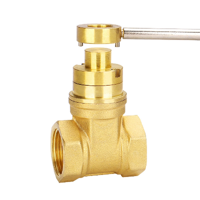1/2"-1" Magnetic Lockable Brass Gate Valve for Water Meter