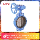 Pn16 EPDM NBR Lining Soft Sealing Control Shut-off Butterfly Valve with Gearbox