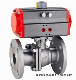  Pneumatic 2-PCS Flange Type Ball Valve