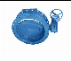 Cast Iron Pn16 DN40 Water Resilient Seated Gate Flanged Butterfly Valve