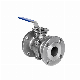 Customization High Platform Two Piece Electric Flow Control Flanged Ball Valve