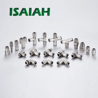 1/8" 1/4" 3/8" 1/2" Pneumatic Components Push in Connector Brass Air Fittings