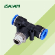 Ipb Three Way Male Thread Pneumatic Quick Pipe Coupling One Touch Tube Fitting