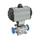  Tc Pneumatic Non-Retention Ball Valve with Mechanical Polished Single Action
